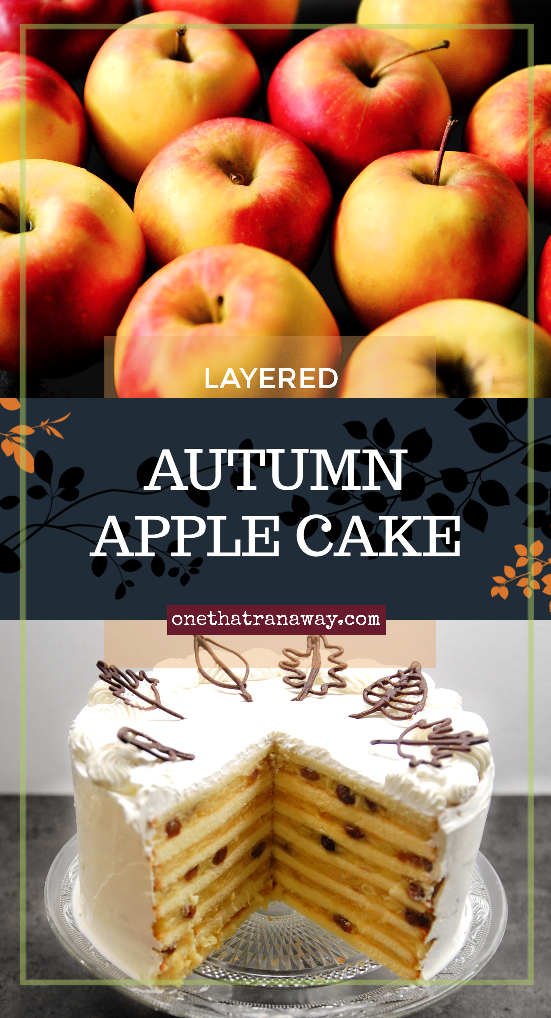 layered autumn apple cake 