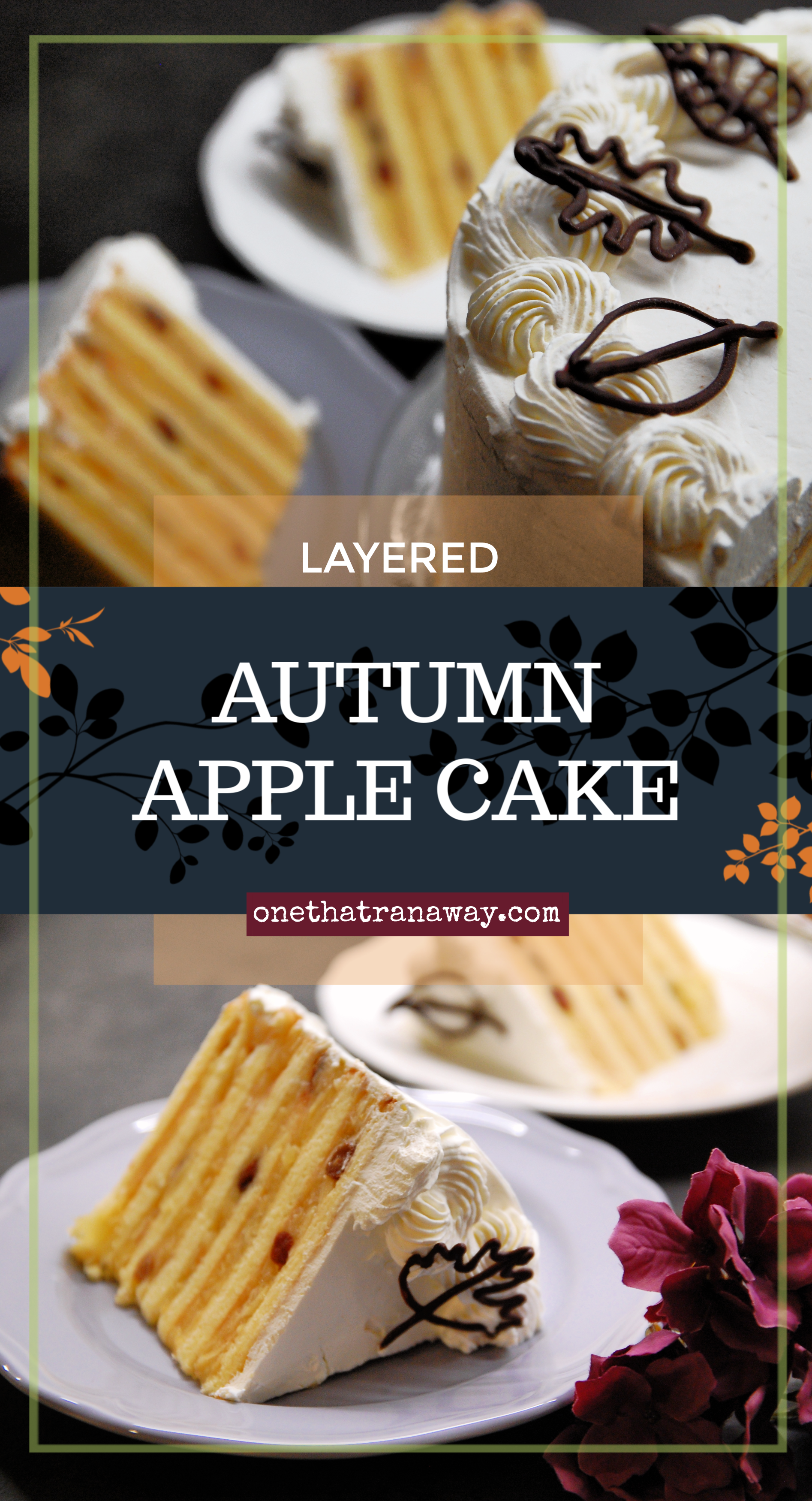layered autumn apple cake
