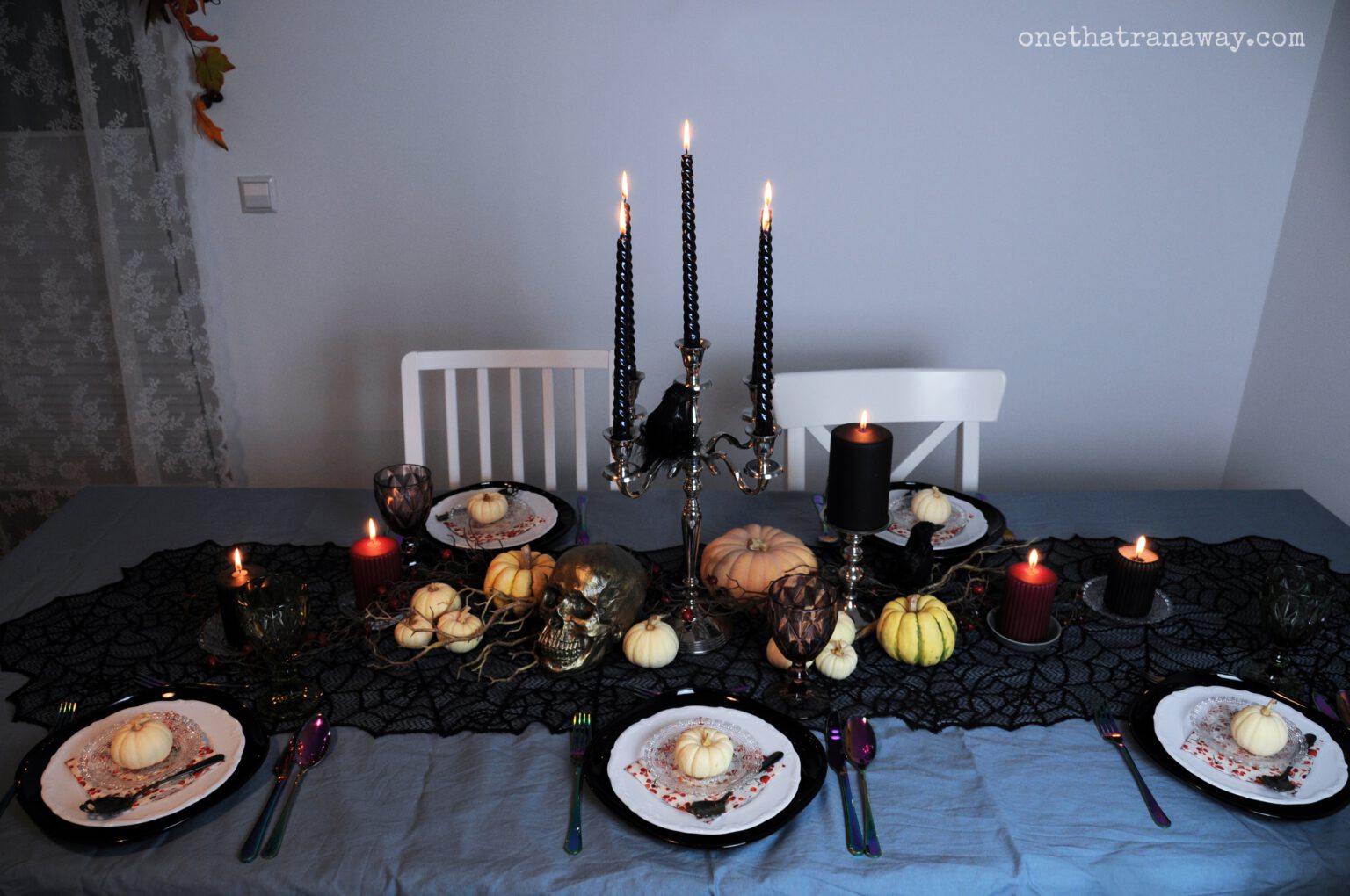 How to throw an elegant Halloween dinner party - one that ran away