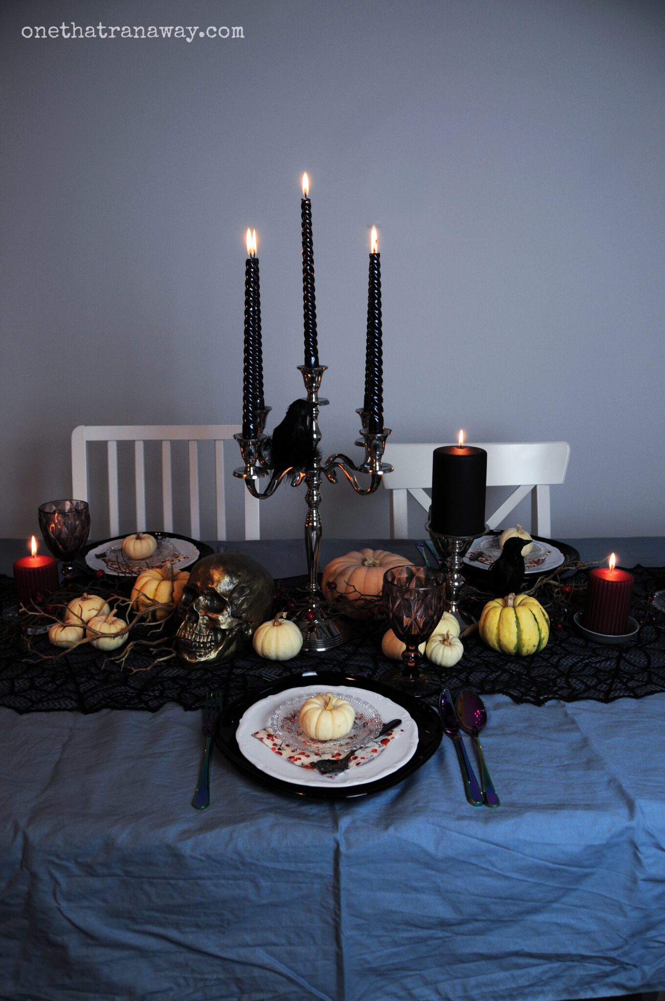 How to throw an elegant Halloween dinner party - one that ran away